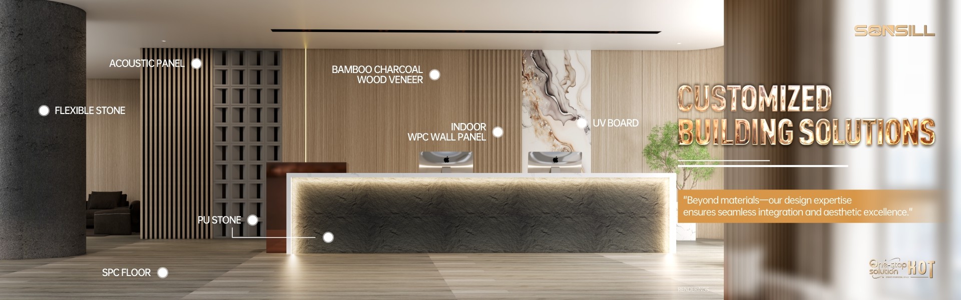 คุณภาพ แผงผนัง wpc ภายใน โรงงาน