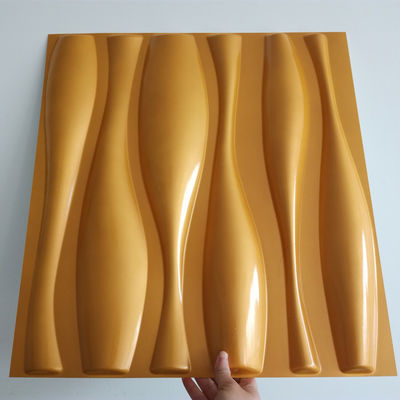 50x50ซม. แผ่นผนัง 3 มิติตกแต่งภายในบ้านดีไซน์ทันสมัย ​​PVC 100%