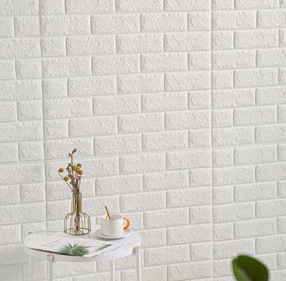 วอลล์เปเปอร์โฟมกันความชื้นกาวในตัวตกแต่งบ้าน DIY 3D