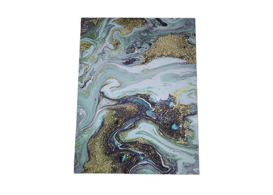 แผ่นหินอ่อน PVC มันวาวสูง 1220x2440 มม. แผงผนัง PVC 3 มม