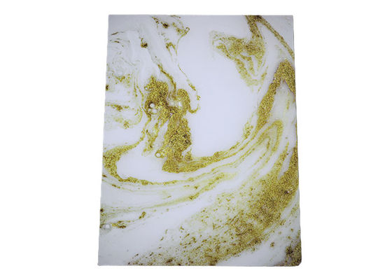 แผ่นหินอ่อน PVC มันวาวสูง 1220x2440 มม. แผงผนัง PVC 3 มม