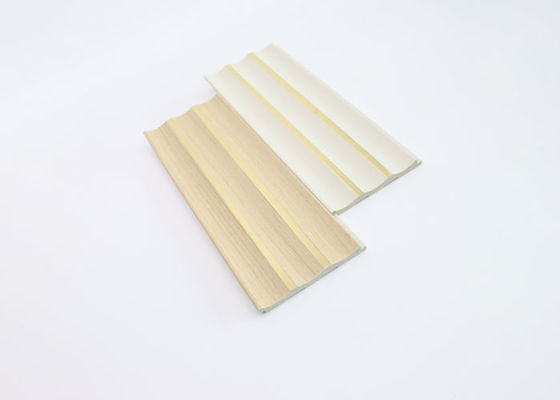 กันน้ำ 120x12mm PS แผ่นผนังตกแต่งภายใน PS Textured Wall Cladding