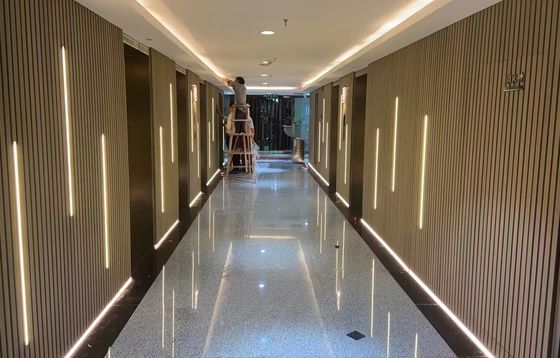 Co Extrusion ภายนอก WPC Wall Panel 219x26mm Outdoor Wall Panel