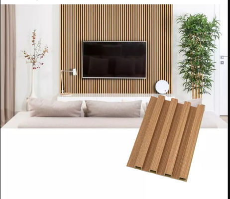 กันน้ํา ภายใน WPC แผ่นผนังสําหรับตกแต่งผนังภายใน การติดตั้งและบํารุงรักษาง่าย ฟรี