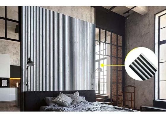 แผ่นผนังโพลีสไตรีนหรูหรา Hotel Gold Design แผ่นผนัง PS Wall Panel