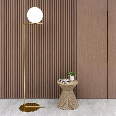 แผ่นผนังโพลีสไตรีนหรูหรา Hotel Gold Design แผ่นผนัง PS Wall Panel