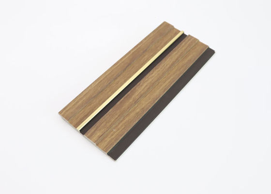 แผ่นผนังโพลีสไตรีนหรูหรา Hotel Gold Design แผ่นผนัง PS Wall Panel