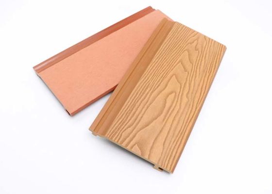 แผงผนังภายนอกคอมโพสิตไม้พลาสติก Co Extruded Fluted WPC Cladding Panel