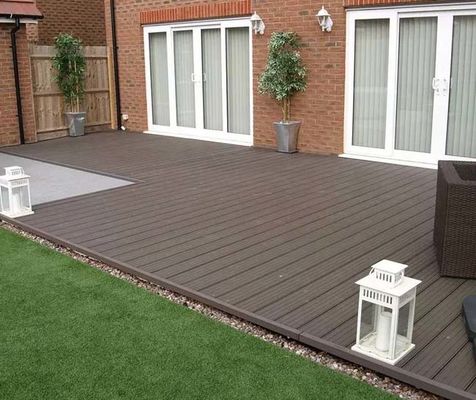 แผงผนังภายนอกคอมโพสิตไม้พลาสติก Co Extruded Fluted WPC Cladding Panel