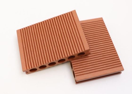 พื้นพื้นผิวไม้ WPC Decking Outdoor Wood Plastic Composite Deck Board