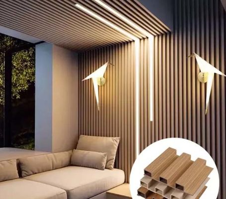ไม้พลาสติกคอมโพสิตภายใน WPC Wall Panel Indoor WPC Wall Panel
