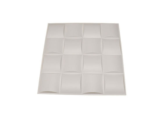 500x500mm แผ่นผนัง 3D ตกแต่ง PVC Home Diamond Gold Wall Panel