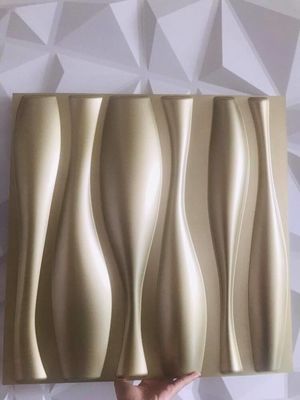 50x50ซม. แผ่นผนัง 3 มิติตกแต่งภายในบ้านดีไซน์ทันสมัย ​​PVC 100%