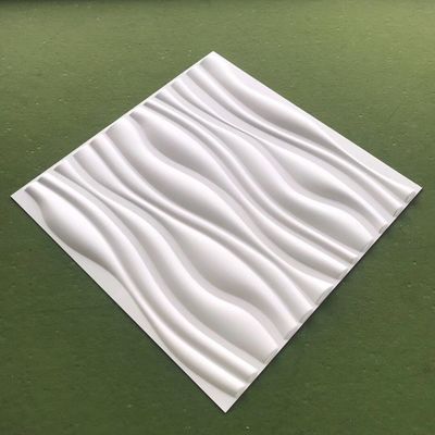 50x50ซม. แผ่นผนัง 3 มิติตกแต่งภายในบ้านดีไซน์ทันสมัย ​​PVC 100%