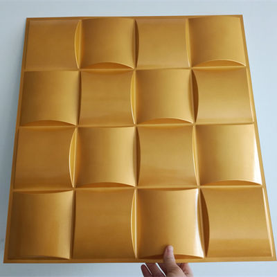 50x50ซม. แผ่นผนัง 3 มิติตกแต่งภายในบ้านดีไซน์ทันสมัย ​​PVC 100%
