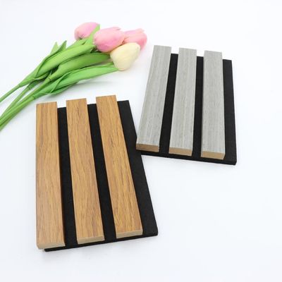 แผ่นผนังอะคูสติก PET WPC พร้อมฉนวนกันไฟ