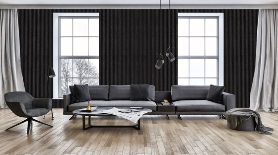 ผนังกระจายเสียง แผ่นอะคูสติก บอร์ด แผ่นกันเสียง ไม้ระแนงไฟเบอร์