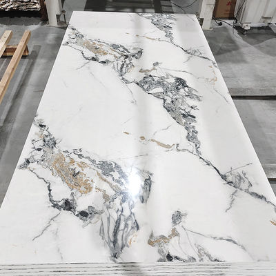โป๊มาร์บอร์ด PVC สวยสูง UV โป๊มาร์บอร์ดแผ่น laminated สําหรับตกแต่งผนัง