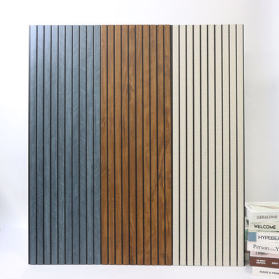 แผงผนัง PVC ลายร่อง กันไฟ แผ่น PVC น้ำหนักเบา แผงผนัง PVC สำหรับตกแต่งภายใน ขายส่ง แผงผนัง PVC ติดตั้งง่าย