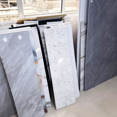 แผงผนังห้องอาบน้ำ PVC กันไฟลาย 3 มิติ วัสดุตกแต่งห้องน้ำสุดหรู