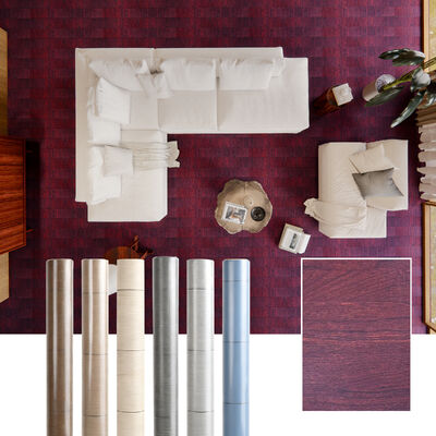 สติกเกอร์ปูพื้นไวนิลแบบมีกาวในตัว 0.3 มม. สำหรับบ้านและสำนักงาน