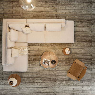 สติกเกอร์ปูพื้น PVC แบบลอกและติดกันน้ำสำหรับผู้ที่ชื่นชอบ DIY