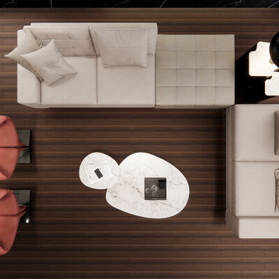 สติ๊กเกอร์พื้นสํานักงาน วินิล ติดกันเอง ไม่มีเครื่องมือหรือกาวที่จําเป็น ปรับปรุงพื้น DIY ง่าย