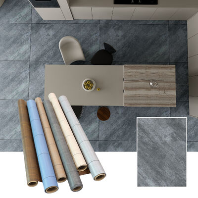 0.5 มม สะอาดต่อสิ่งแวดล้อม พีวีซีสติ๊กเกอร์พื้นสติ๊กเกอร์เครื่องประดับ