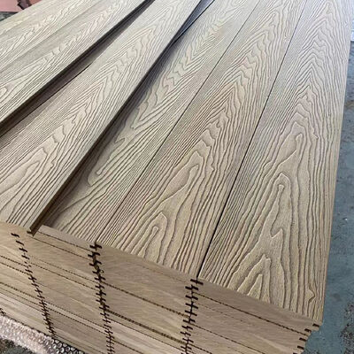 ระบบแผ่นผนัง WPC สําหรับภายนอก สารประกอบพลาสติกไม้กันน้ําสําหรับผนังภายนอก