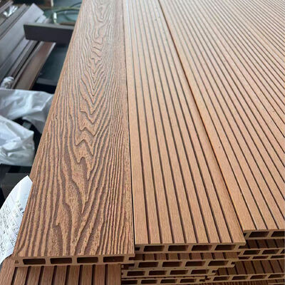 ระบบแผ่นผนัง WPC สําหรับภายนอก สารประกอบพลาสติกไม้กันน้ําสําหรับผนังภายนอก