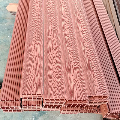 ผนัง WPC ภายนอกที่มีอายุยืนนาน พื้นผนังพลาสติกไม้ประกอบกันน้ํา