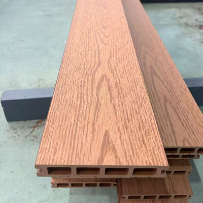 พื้นผิวผสม WPC แบบทนทานภายนอก กันน้ําสําหรับสระว่ายน้ําและทางเดินภายนอก