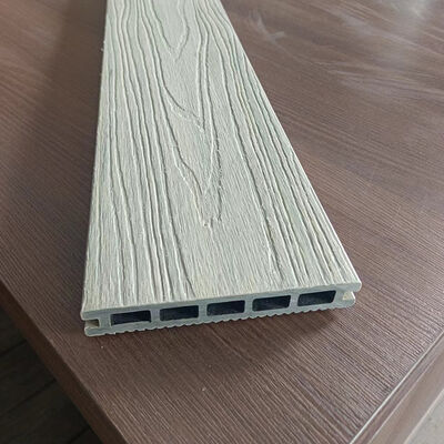 แผ่นผนังภายนอก WPC ผสมพลาสติกไม้ภายนอกที่มีความทนทานต่อสภาพอากาศและติดตั้งง่าย