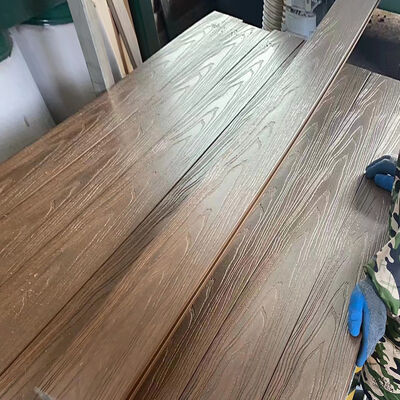 แผ่นผนังภายนอก WPC ผสมพลาสติกไม้ภายนอกที่มีความทนทานต่อสภาพอากาศและติดตั้งง่าย