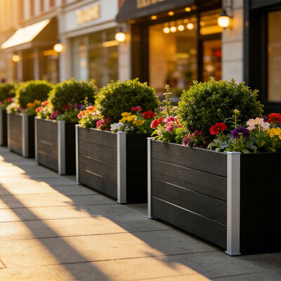 กระถางปลูกผักสวนครัวขนาดใหญ่สำหรับปลูกผัก ดอกไม้ สมุนไพร กลางแจ้ง