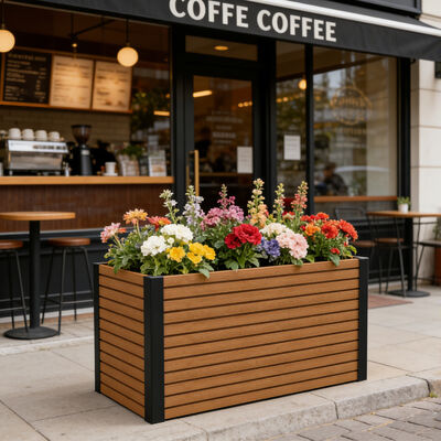 โมเดิร์น กันน้ํา ป้องกันไฟ สะอาด สะอาด สะอาด สะอาด สะอาด ที่นอนสวน ตู้ปลูกสําหรับกลางแจ้ง