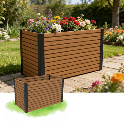 กระถางปลูกต้นไม้แบบยกสูงกลางแจ้งพร้อมวัสดุกันน้ำ หน่วงไฟ เป็นมิตรต่อสิ่งแวดล้อมสำหรับการปลูกในสวนหลังบ้าน