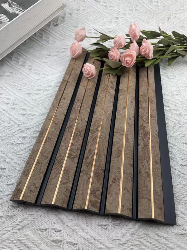 ตกแต่งกันน้ำ PS ภายใน 3D Wood Wall Paneling Cornice Molding