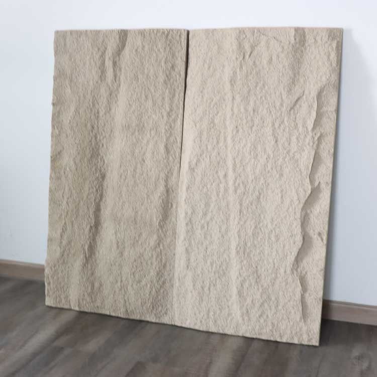 ของแต่งบ้าน แผ่นหินวัฒนธรรม PU เทาเข้ม โพลียูรีเทนจำลอง 120*60ซม