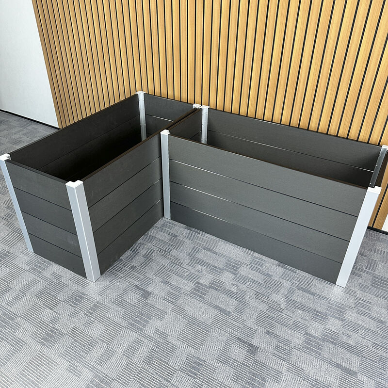 กระถางปลูกต้นไม้แบบยกสูงกลางแจ้งพร้อมวัสดุกันน้ำ หน่วงไฟ เป็นมิตรต่อสิ่งแวดล้อมสำหรับการปลูกในสวนหลังบ้าน