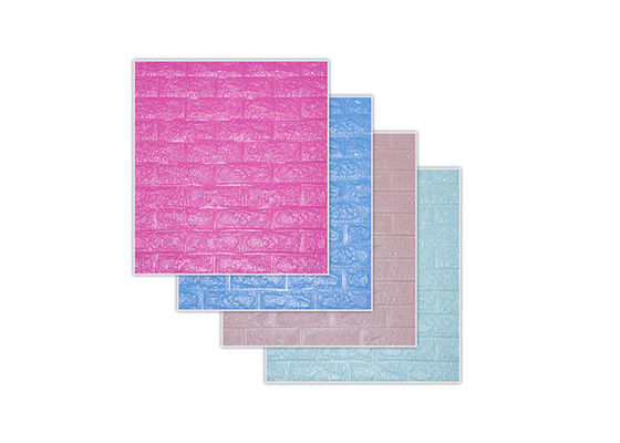 PE Foam Self Adhesive Wallpaper 3D Wallpaper 70x77 ตกแต่งผนังภายใน