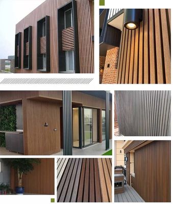 พื้นไม้ลายนูน 3 มิติ WPC Decking พื้นดาดฟ้าคอมโพสิตกันน้ำ