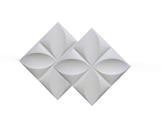 ของตกแต่งบ้าน Modern 3D Wall Panels PVC สำหรับตกแต่งภายในบ้าน
