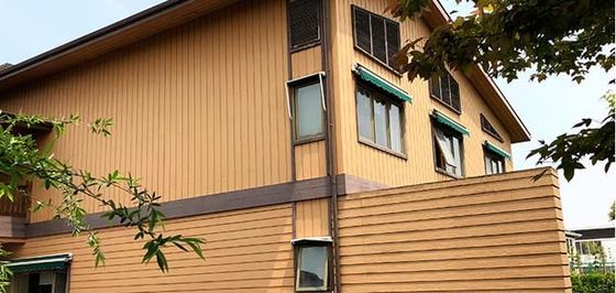 ผนังภายนอกตกแต่งภายนอก WPC Wall Panel 219mmx26mm Wall Cladding