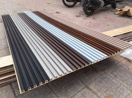 ลายไม้ PVC WPC Wall Panel แผ่นผนังร่อง WPC 3D Wall Panel