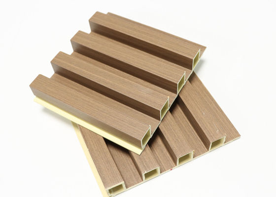 2.9m 160x24mm ภายใน WPC Wall Panel ไม้ทางเลือกสำหรับตกแต่งบ้าน