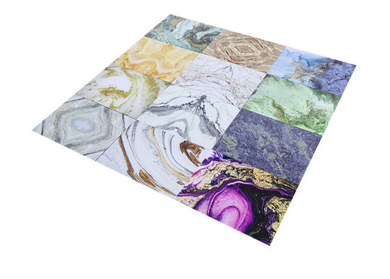 1220x2440mmx3mm PVC Marble Sheet 3D Printing UV Panel ตกแต่ง