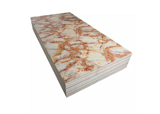 3D Printing Wall Plastic UV Marble PVC แผงตกแต่งภายใน