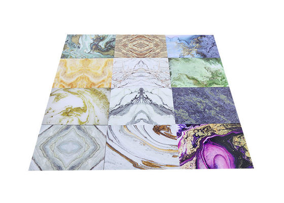 3D Printing Wall Plastic UV Marble PVC แผงตกแต่งภายใน