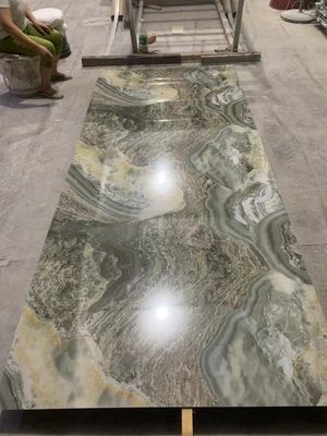 ผนังภายในกันน้ำ PVC UV Marble แผ่นพลาสติก 1220x2800mm